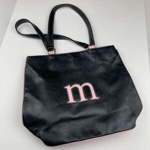 VTG Y2K Faux Leather Monogram Pink Purse -‎ Letter M